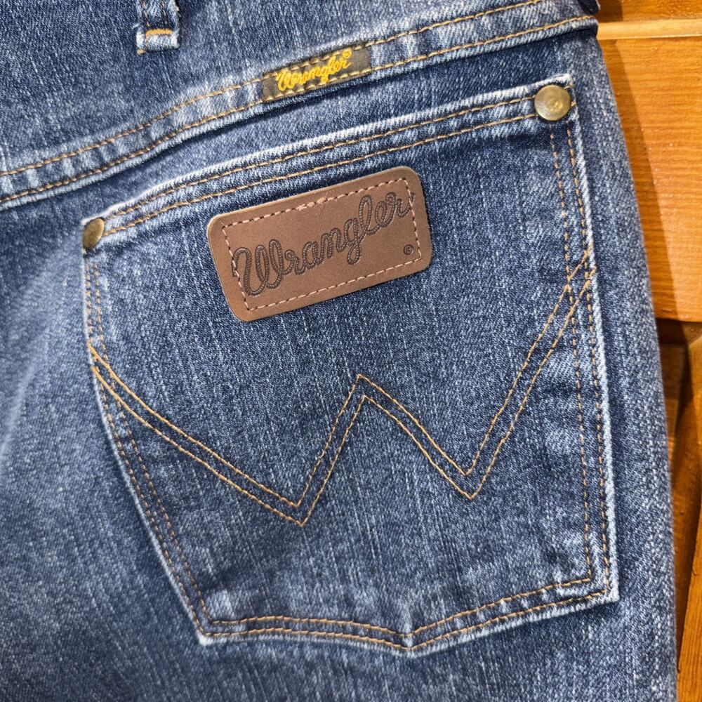 Wrangler Mens Blue Denim Jeans 44x30 Regular Fit 47MACMS 47MWZ ADVANCED Comfort